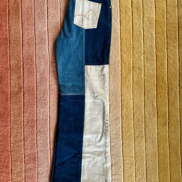 Farm Rio Patchwork Wide Leg Jeans - Picture 2 of 4